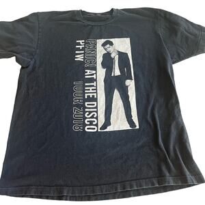 Panic at the Disco 2018 PFTW Tour Black Graphic T-Shirt (XL)